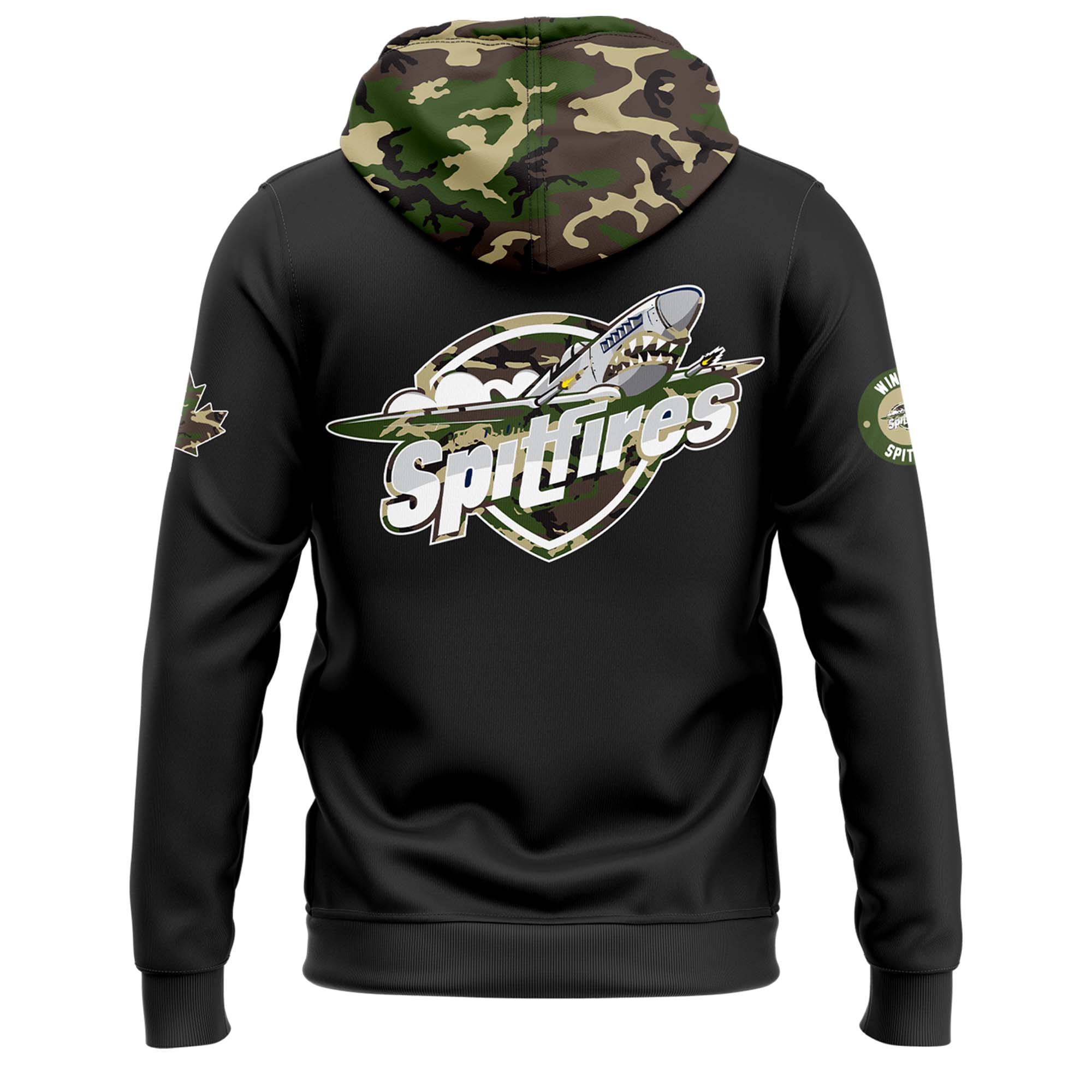 Windsor Spitfires x OHL Military Appreciation Night Pullover Hoodie - Famjoys Windsor Spitfires x OHL Military Appreciation Night Pullover Hoodie - Famjoys