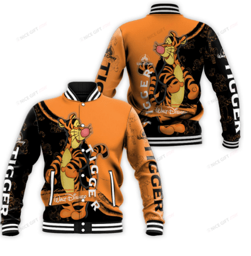 Winnie The Pooh Tigger Baseball Jacket BJA-B8N4 - Famjoys Winnie The Pooh Tigger Baseball Jacket BJA-B8N4 - Famjoys