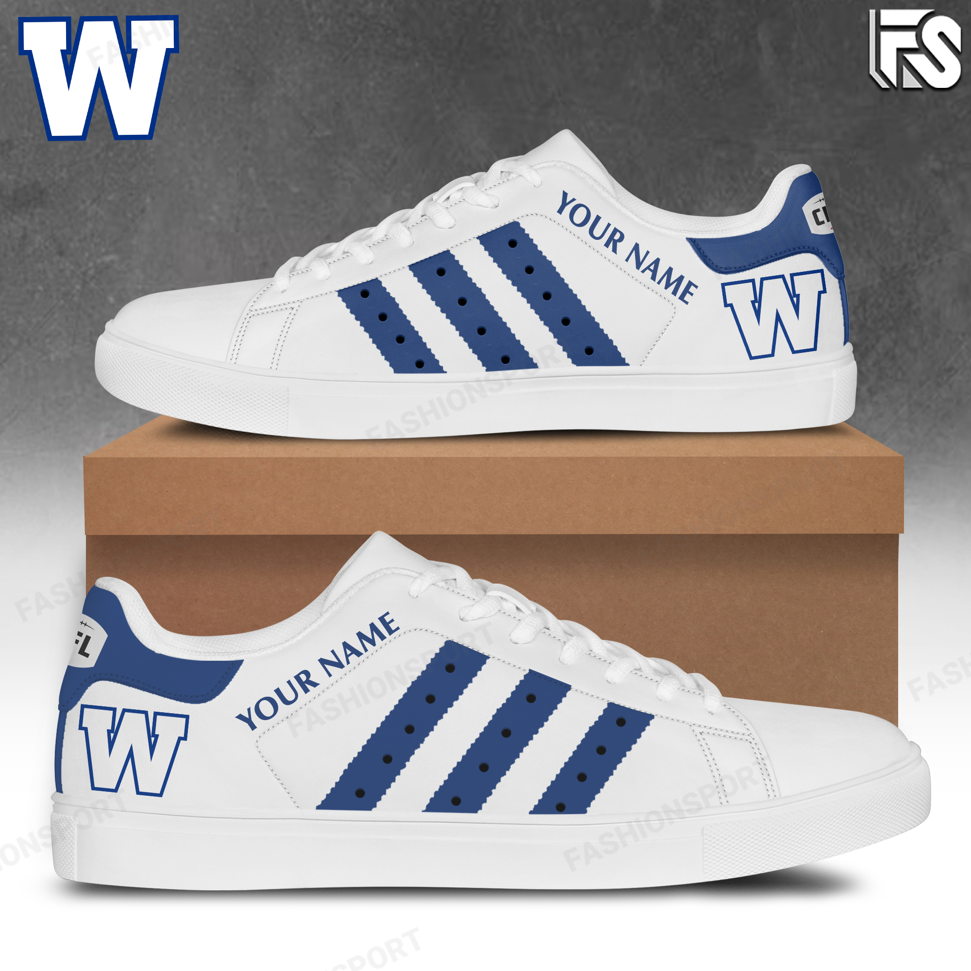 Winnipeg Blue Bombers Shoes - Famjoys Winnipeg Blue Bombers Shoes - Famjoys