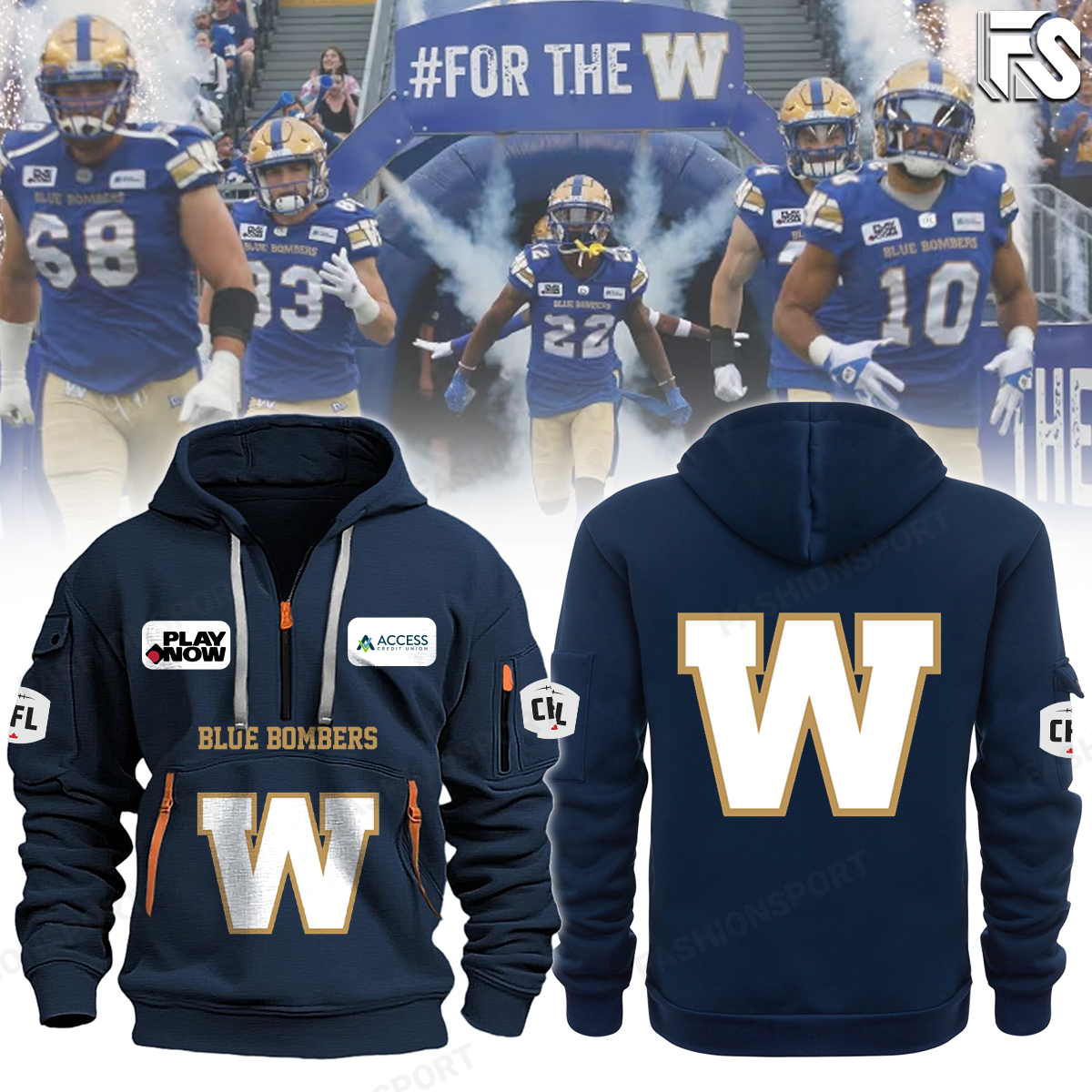 Winnipeg Blue Heavy Hoodie - Famjoys Winnipeg Blue Heavy Hoodie - Famjoys