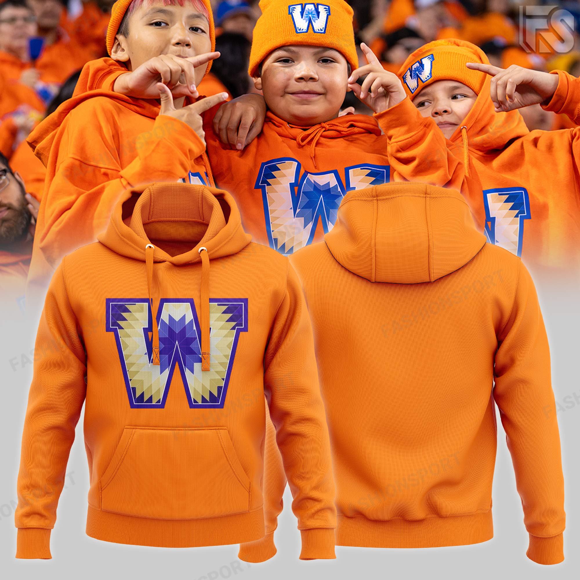 Winnipeg Blue Heavy Hoodie - Famjoys Winnipeg Blue Heavy Hoodie - Famjoys