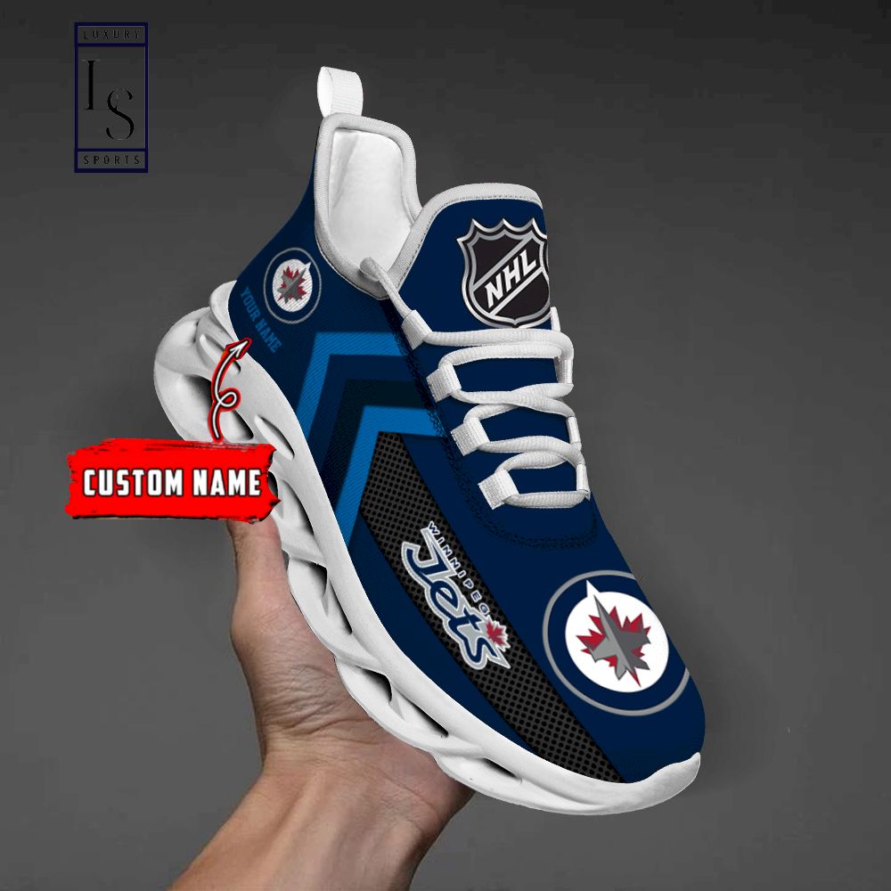 Winnipeg Jets NHL Personalized Max Soul Shoes - Famjoys Winnipeg Jets NHL Personalized Max Soul Shoes - Famjoys