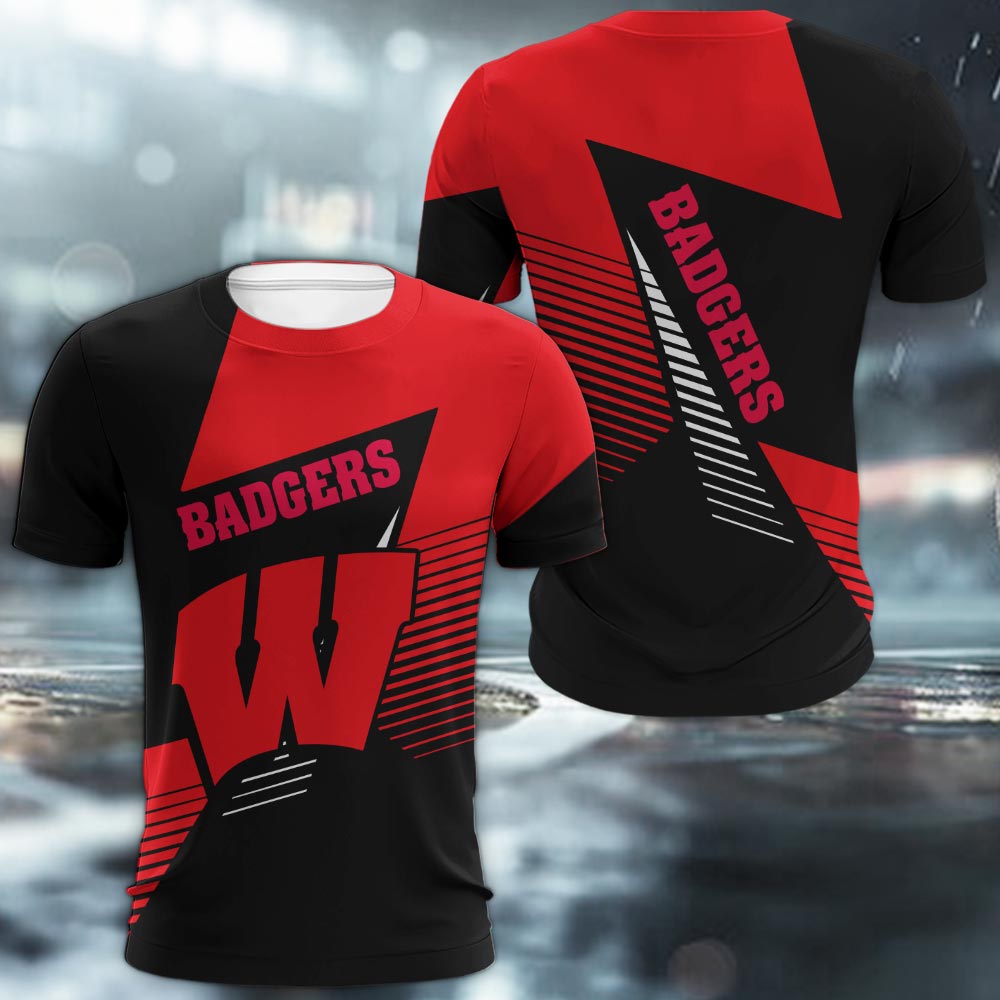 Wisconsin Badgers 3D Apparel - Famjoys Wisconsin Badgers 3D Apparel - Famjoys