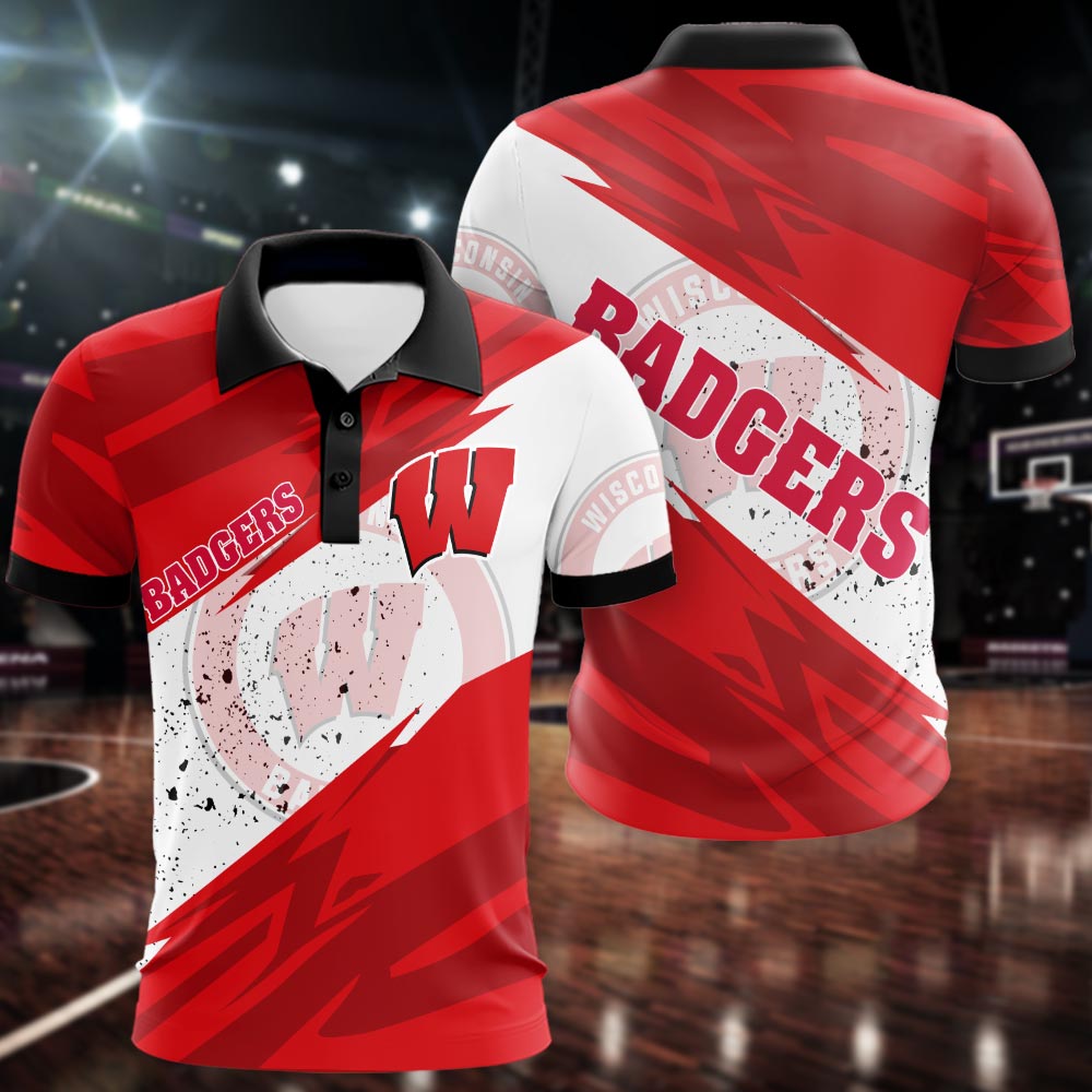 Wisconsin Badgers All Over Print Apparel - Famjoys Wisconsin Badgers All Over Print Apparel - Famjoys
