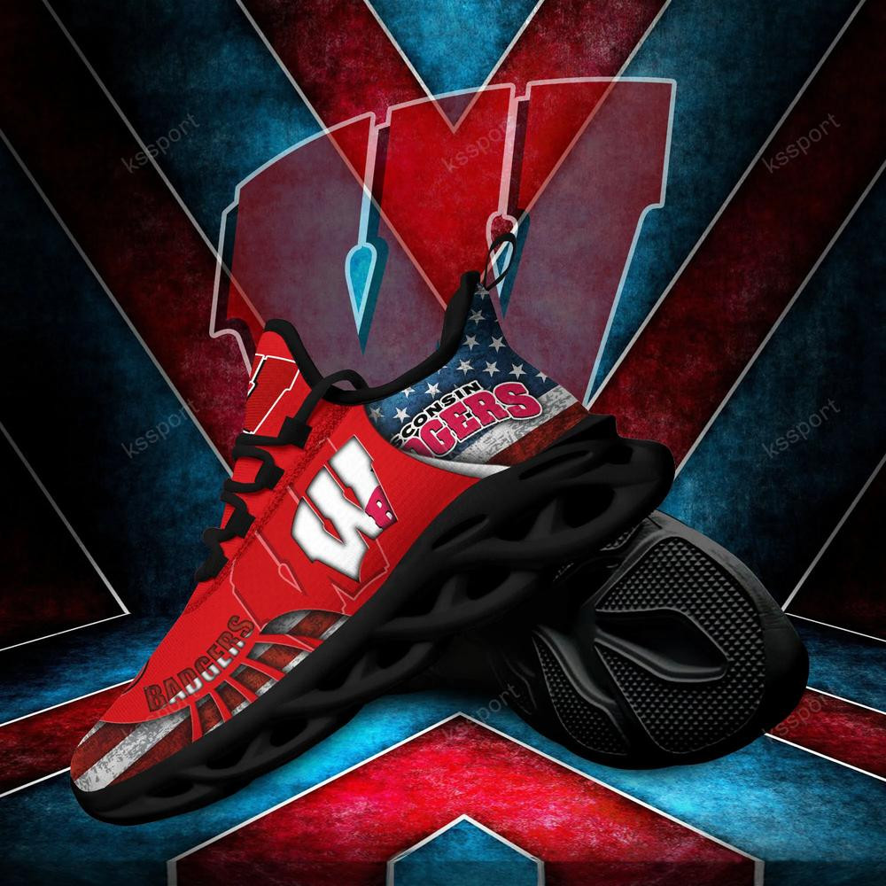 Wisconsin Badgers Max Soul Clunky Shoes - Famjoys Wisconsin Badgers Max Soul Clunky Shoes - Famjoys