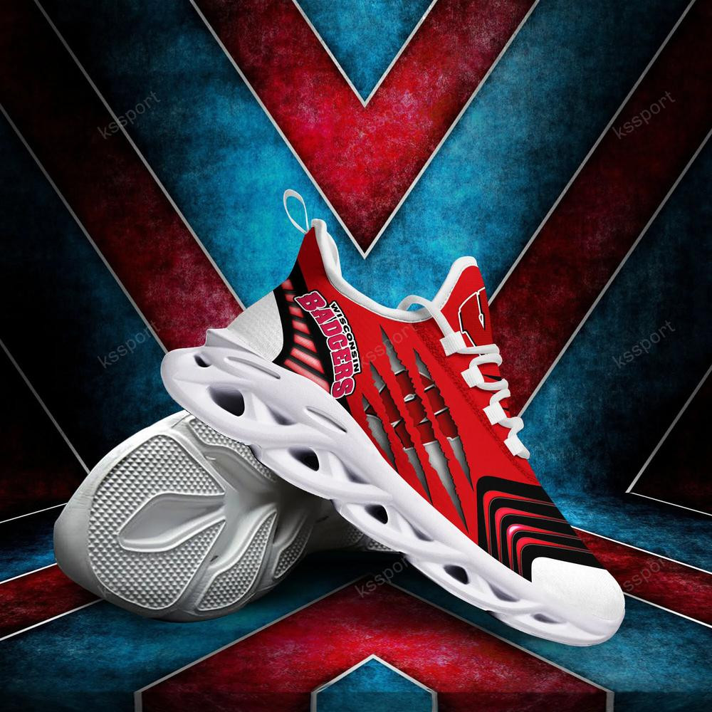 Wisconsin Badgers Max Soul Sneakers Chunky - Famjoys Wisconsin Badgers Max Soul Sneakers Chunky - Famjoys