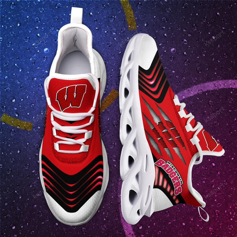 Wisconsin Badgers Max Soul Sneakers Chunky - Famjoys Wisconsin Badgers Max Soul Sneakers Chunky - Famjoys