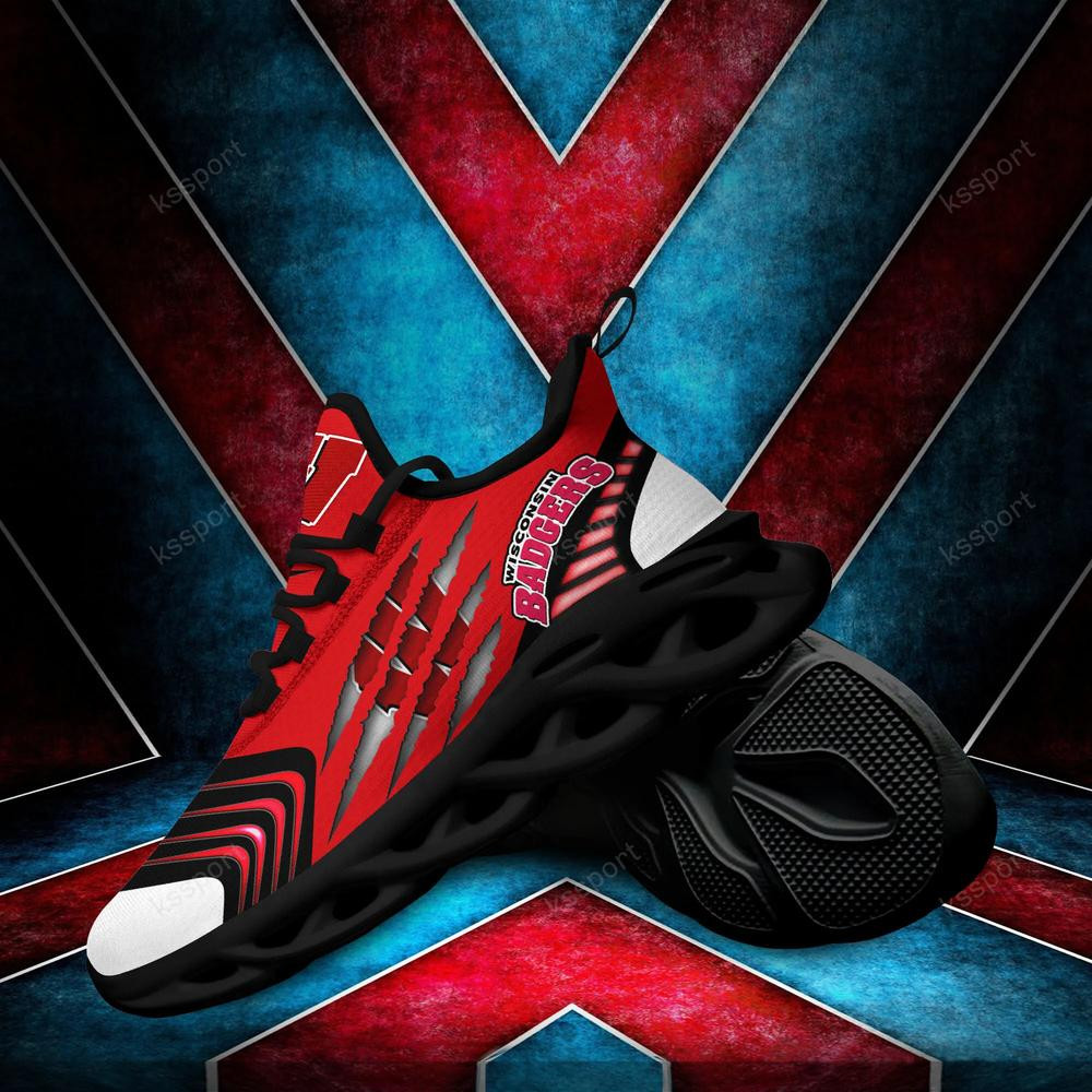 Wisconsin Badgers Max Soul Sneakers Chunky - Famjoys Wisconsin Badgers Max Soul Sneakers Chunky - Famjoys