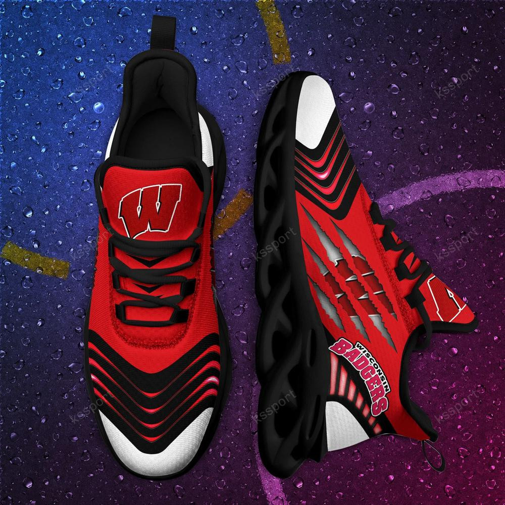 Wisconsin Badgers Max Soul Sneakers Chunky - Famjoys Wisconsin Badgers Max Soul Sneakers Chunky - Famjoys