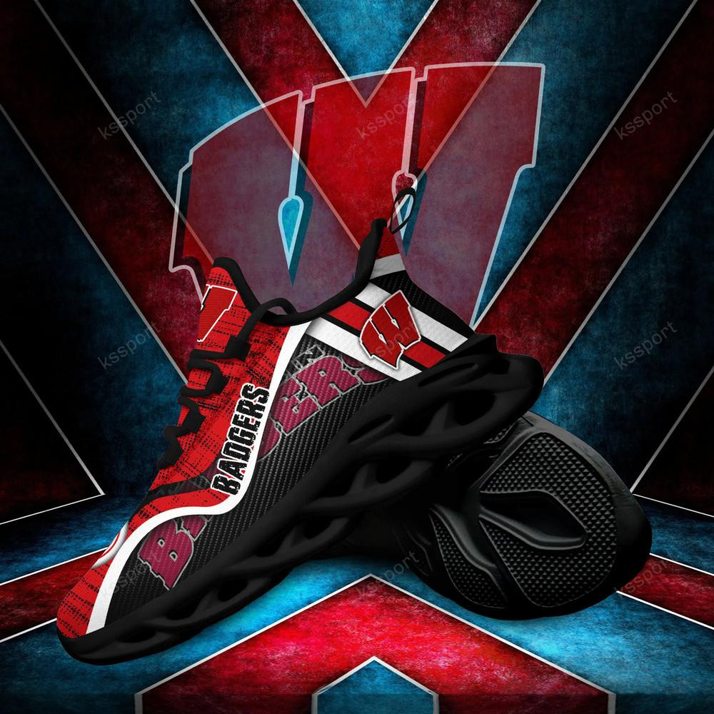 Wisconsin Badgers Personalized Max Soul Shoes 2022 - Famjoys Wisconsin Badgers Personalized Max Soul Shoes 2022 - Famjoys