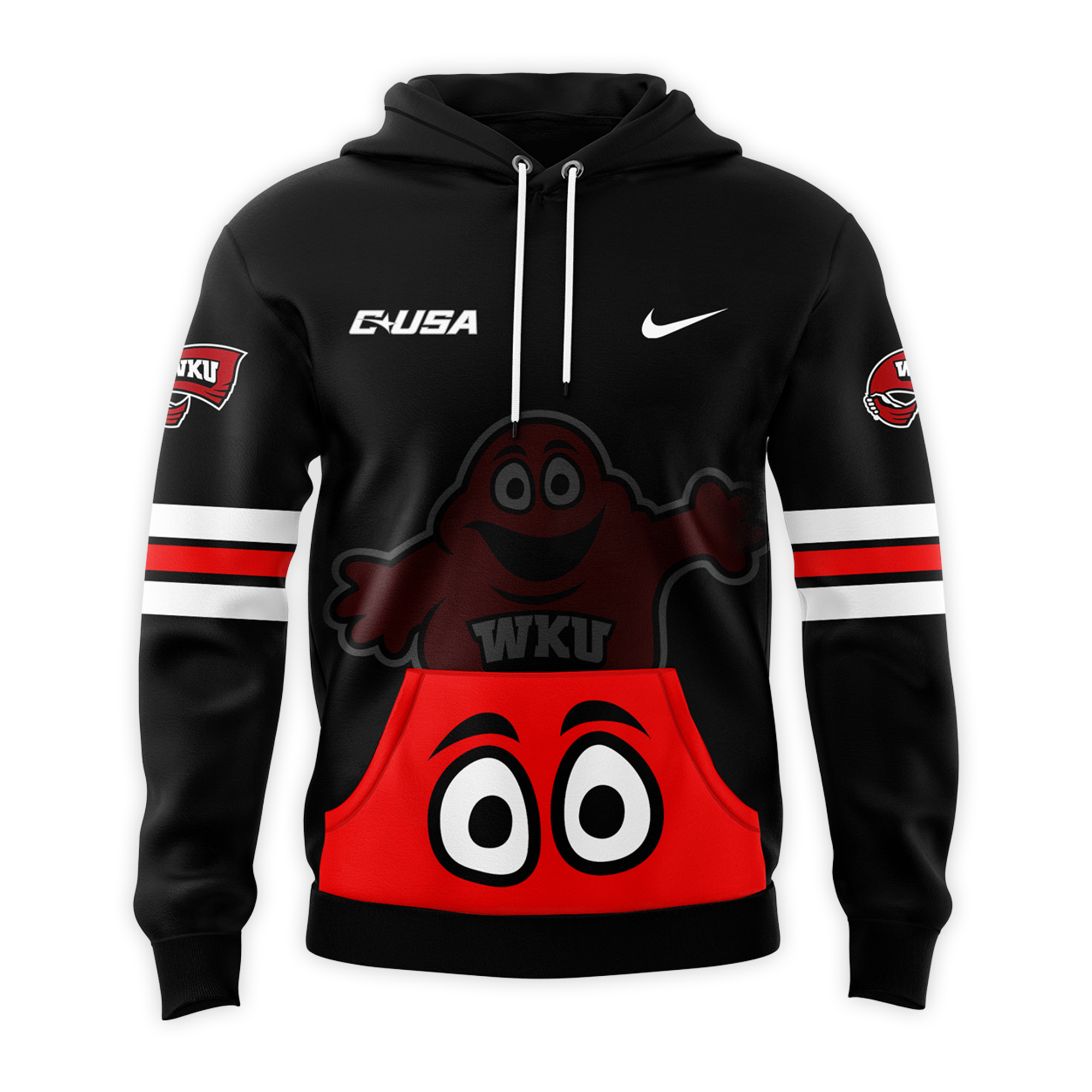 WKU Football Black Hoodie - Famjoys WKU Football Black Hoodie - Famjoys
