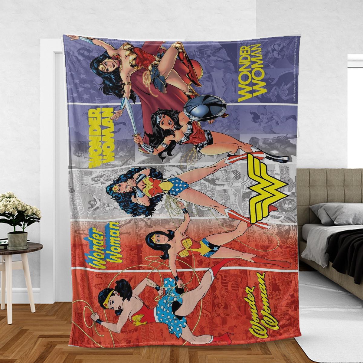 Wonder Woman Fan Gift, Wonder Woman Generations Comfy Sofa Throw Blanket Gift - Famjoys Wonder Woman Fan Gift, Wonder Woman Generations Comfy Sofa Throw Blanket Gift - Famjoys