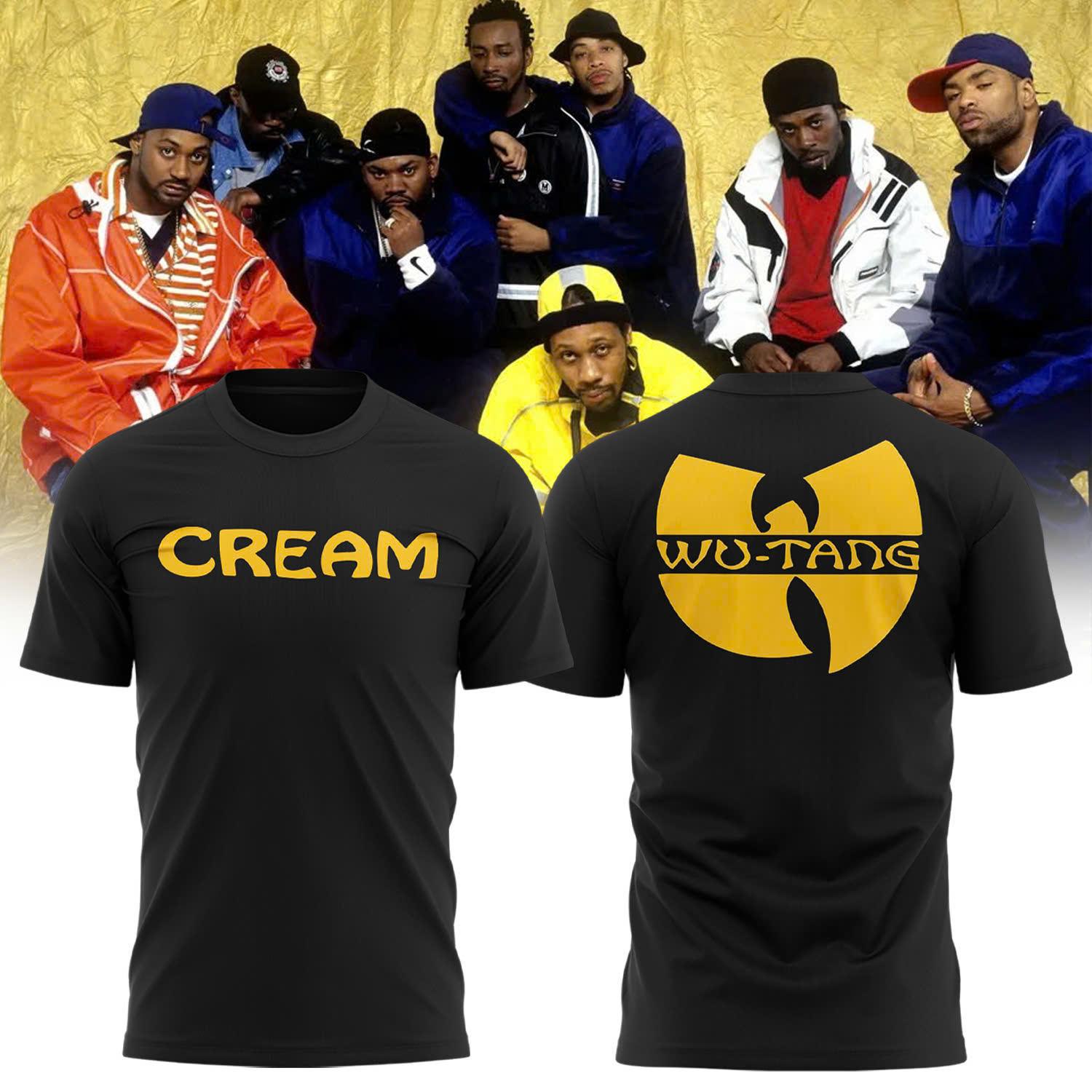 Wu-Tang Clan CREAM Tee - Famjoys Wu-Tang Clan CREAM Tee - Famjoys