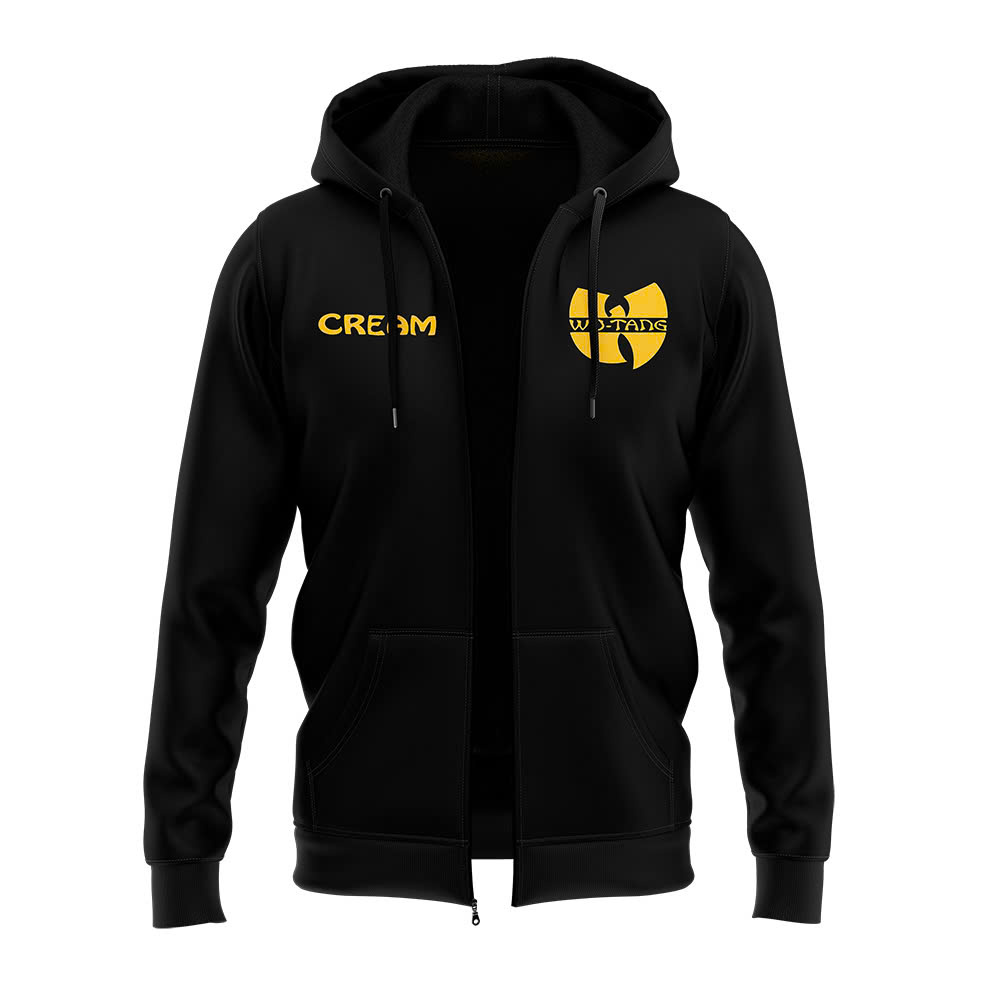 Wu-Tang Clan CREAM Zip Hoodie - Famjoys Wu-Tang Clan CREAM Zip Hoodie - Famjoys