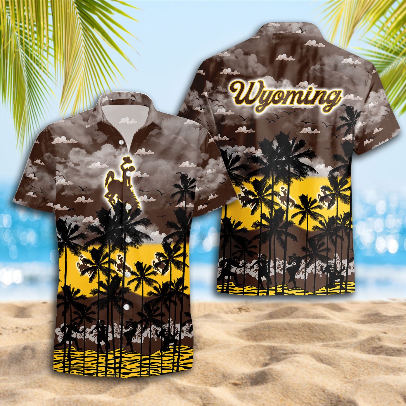 Wyoming Cowboys Hawaiian Shirt Trending Summer - Famjoys Wyoming Cowboys Hawaiian Shirt Trending Summer - Famjoys