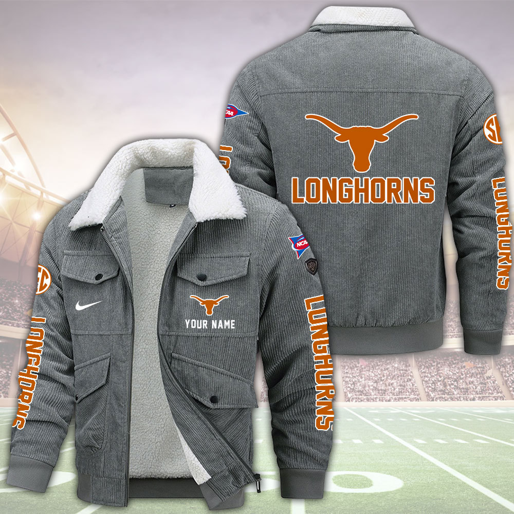 XNLLPC2840 Texas Longhorns football Fleece Jacket - Famjoys XNLLPC2840 Texas Longhorns football Fleece Jacket - Famjoys