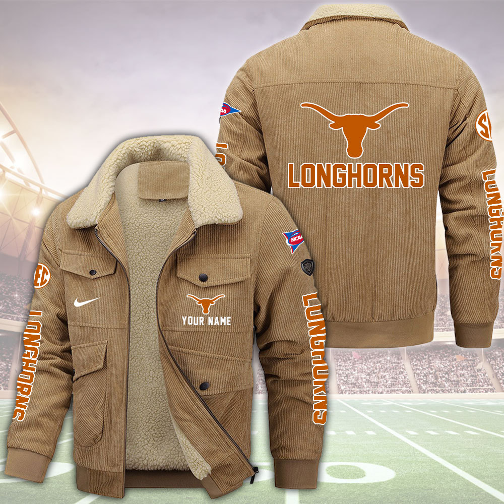 XNLLPC2840 Texas Longhorns football Fleece Jacket - Famjoys XNLLPC2840 Texas Longhorns football Fleece Jacket - Famjoys