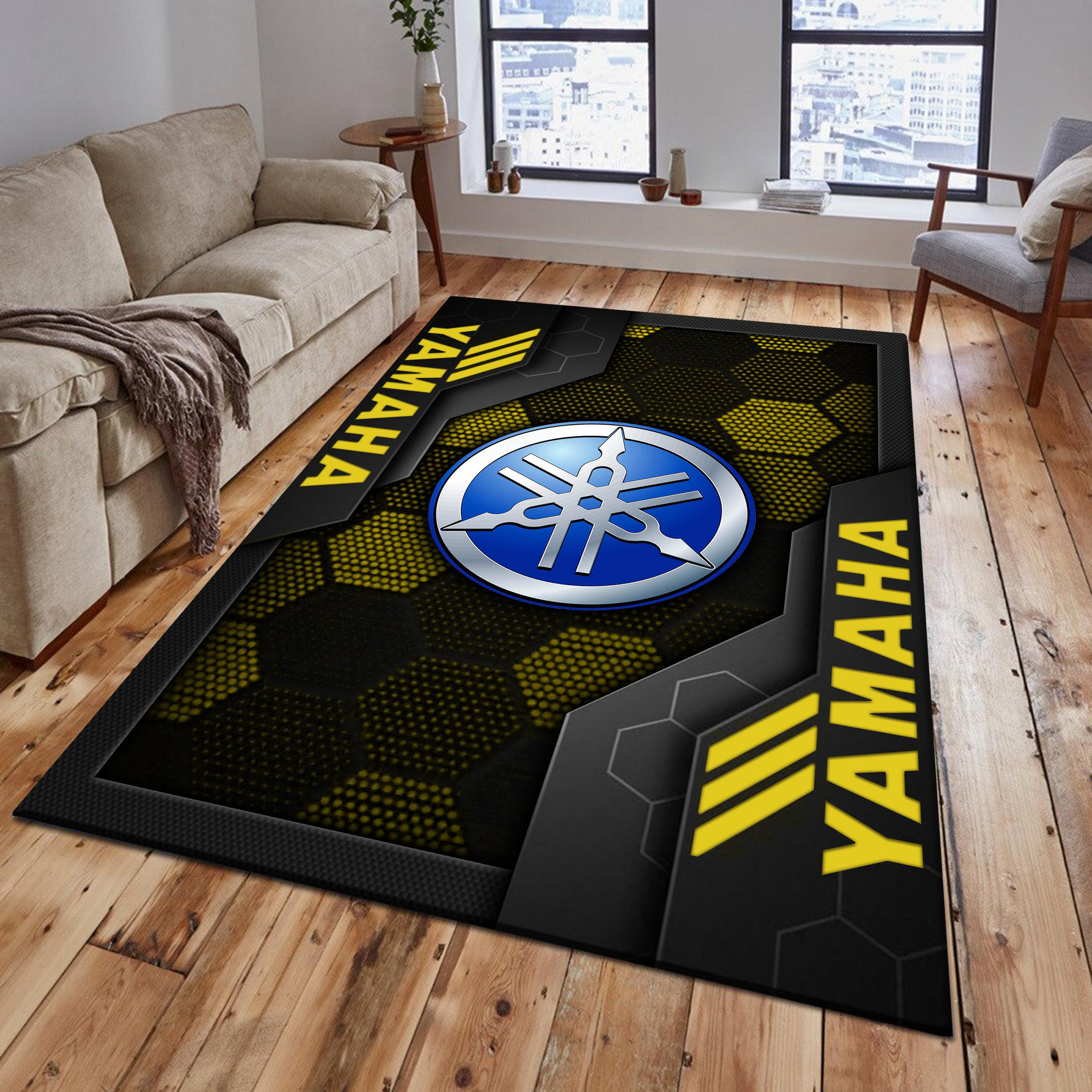 Yamaha Blue Area Rugs 2618 Multicolor - Famjoys Yamaha Blue Area Rugs 2618 Multicolor - Famjoys