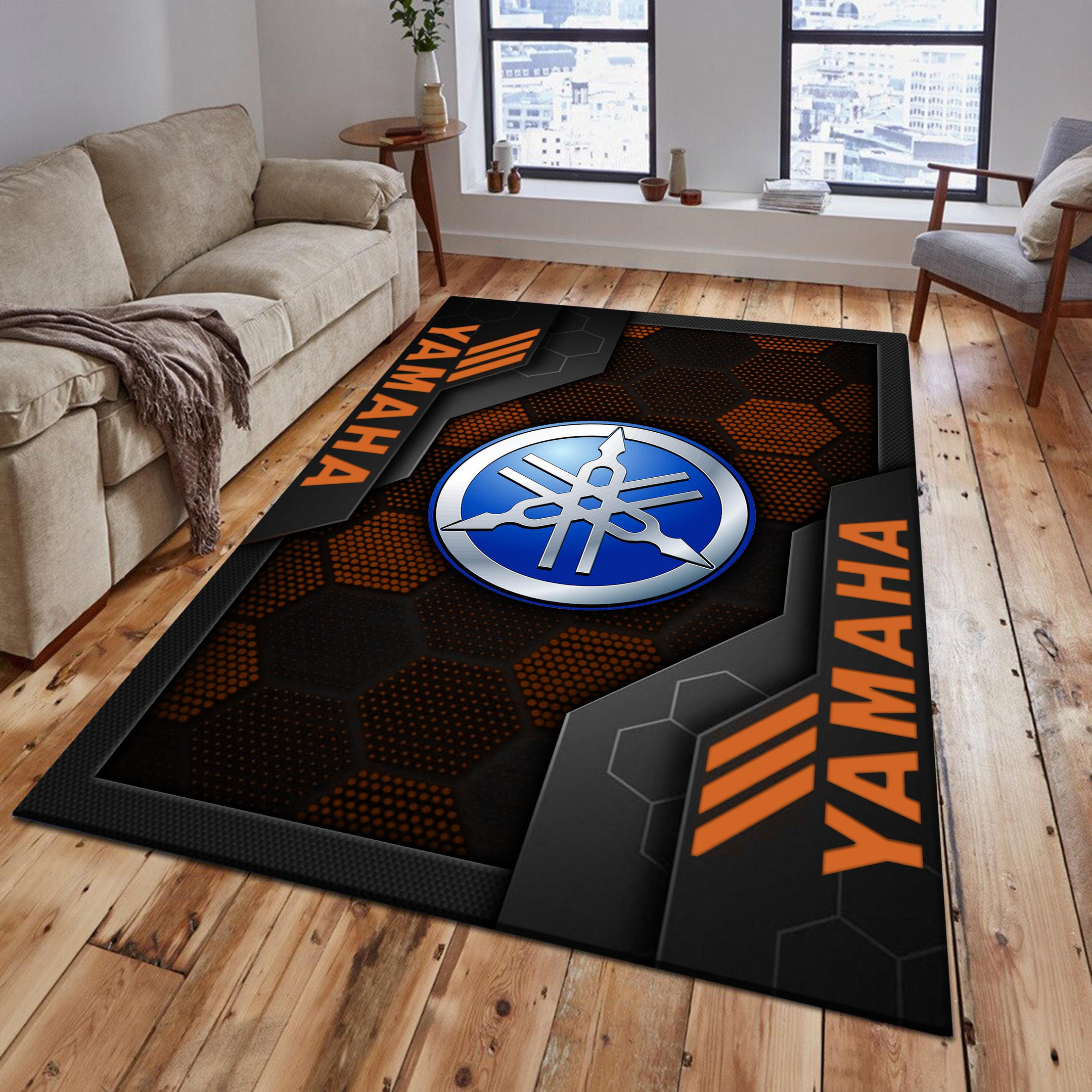 Yamaha Blue Area Rugs 2618 Multicolor - Famjoys Yamaha Blue Area Rugs 2618 Multicolor - Famjoys
