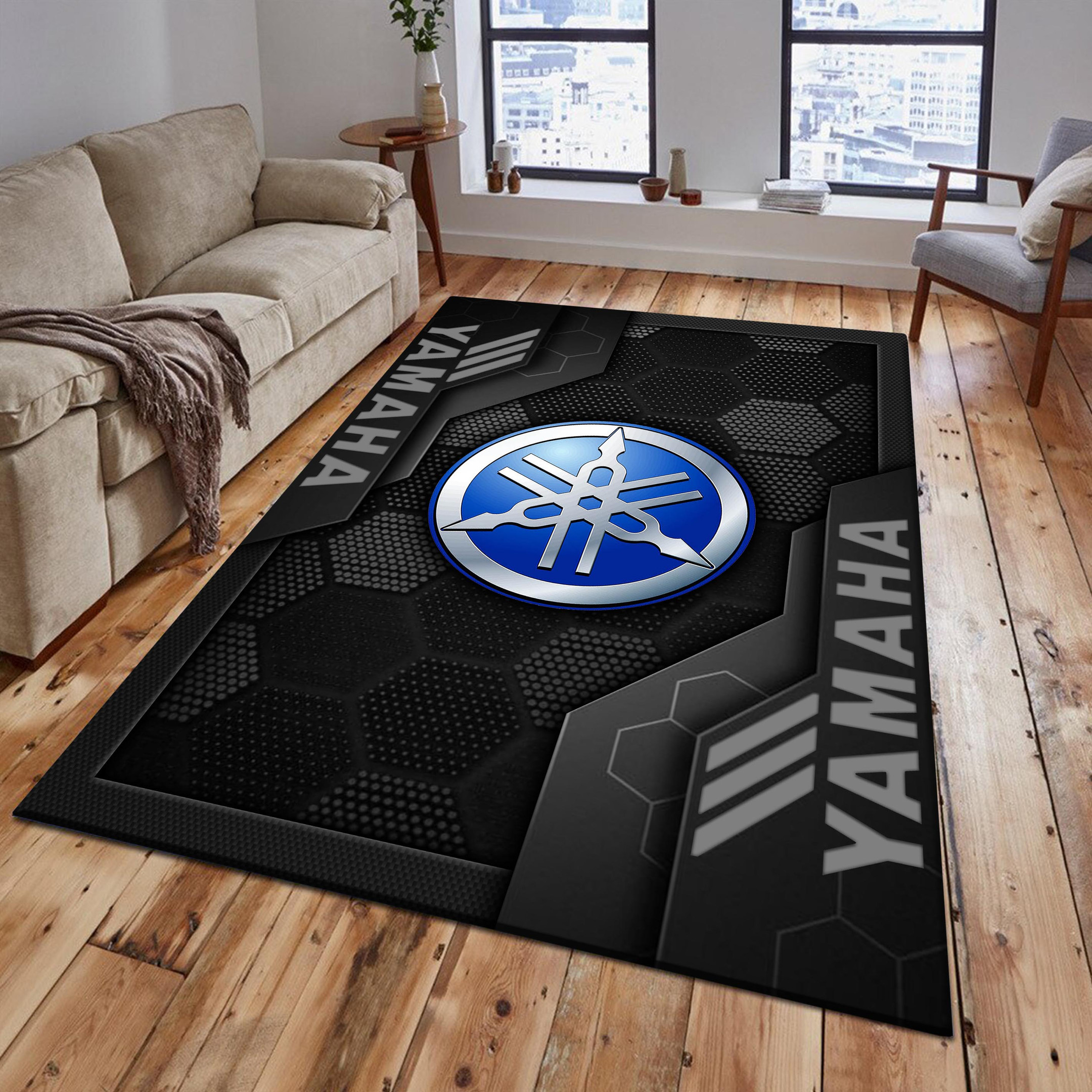 Yamaha Blue Area Rugs 2618 Multicolor - Famjoys Yamaha Blue Area Rugs 2618 Multicolor - Famjoys