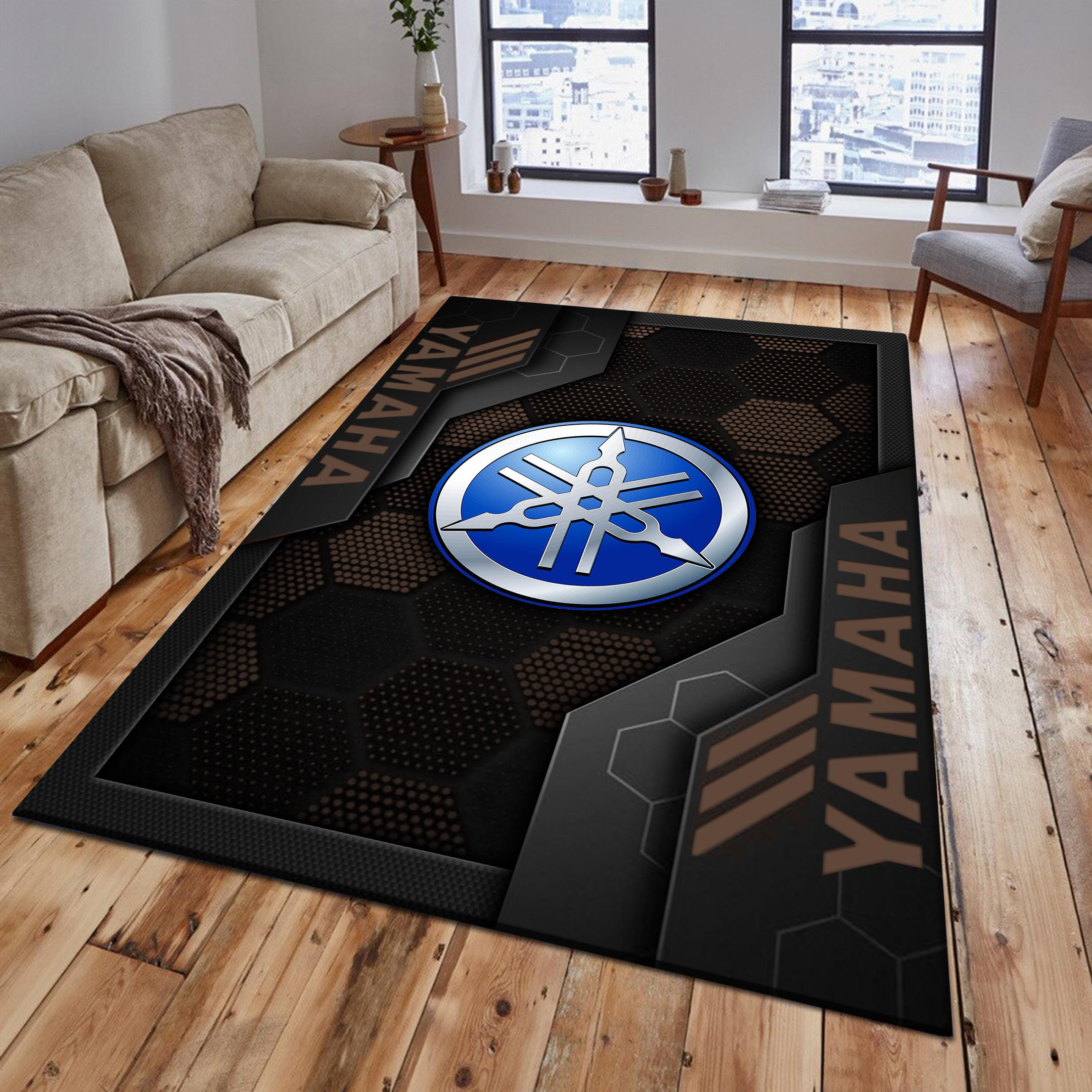 Yamaha Blue Area Rugs 2618 Multicolor - Famjoys Yamaha Blue Area Rugs 2618 Multicolor - Famjoys