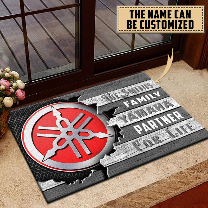 Yamaha Doormat Custom Name, Multicolor - Famjoys Yamaha Doormat Custom Name, Multicolor - Famjoys