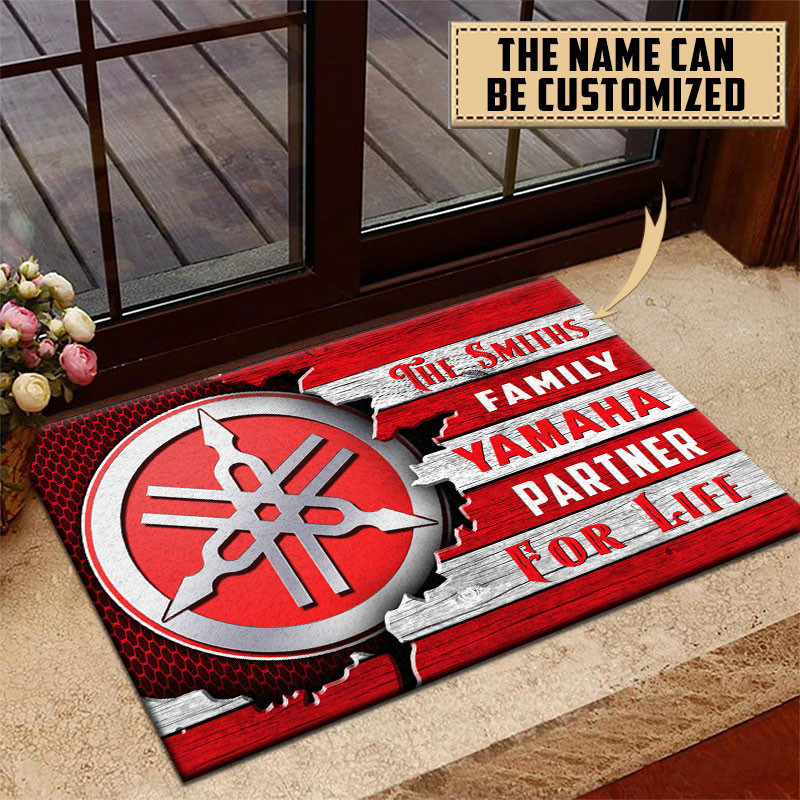 Yamaha Doormat Custom Name, Multicolor - Famjoys Yamaha Doormat Custom Name, Multicolor - Famjoys
