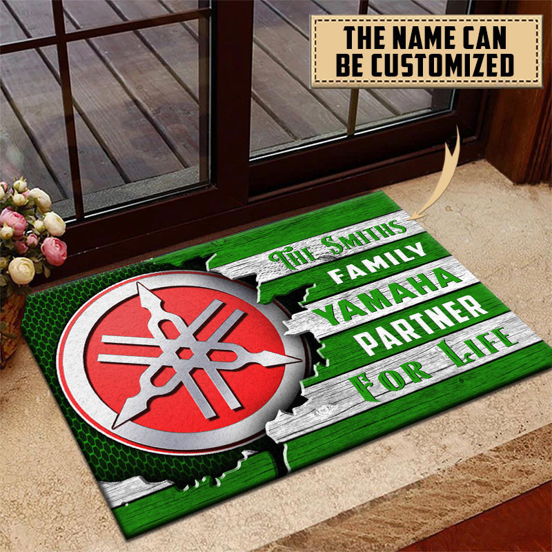 Yamaha Doormat Custom Name, Multicolor - Famjoys Yamaha Doormat Custom Name, Multicolor - Famjoys