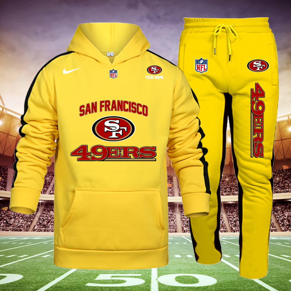 YJULPC2920-49ERS Football Hoodie Set - Famjoys YJULPC2920-49ERS Football Hoodie Set - Famjoys