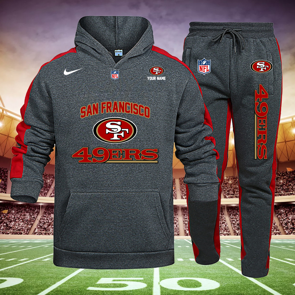 YJULPC2920-49ERS Football Hoodie Set - Famjoys YJULPC2920-49ERS Football Hoodie Set - Famjoys