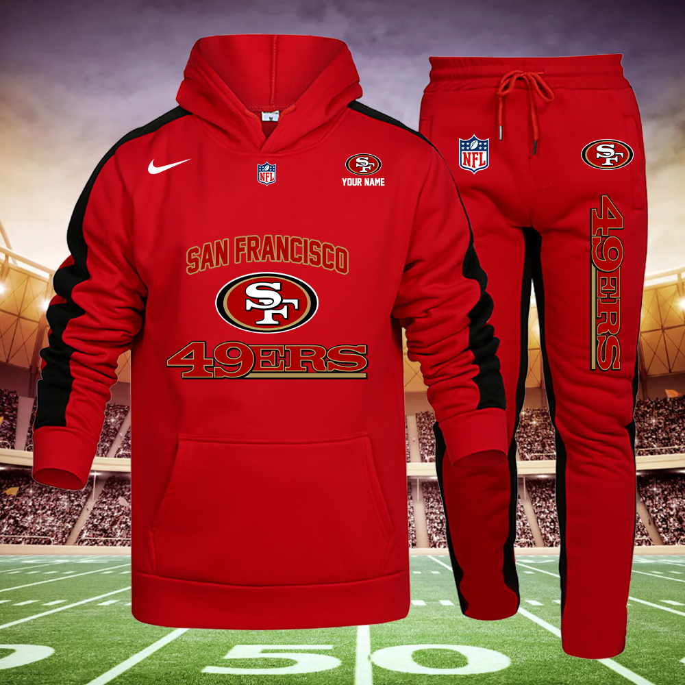 YJULPC2920-49ERS Football Hoodie Set - Famjoys YJULPC2920-49ERS Football Hoodie Set - Famjoys