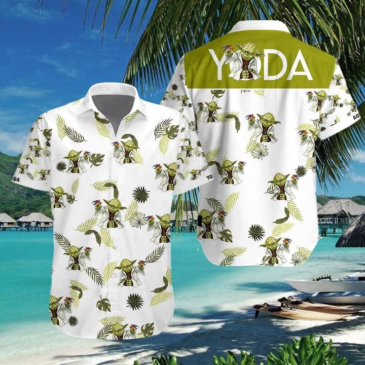 Yoda 3d Hawaiian Shirt - Famjoys Yoda 3d Hawaiian Shirt - Famjoys