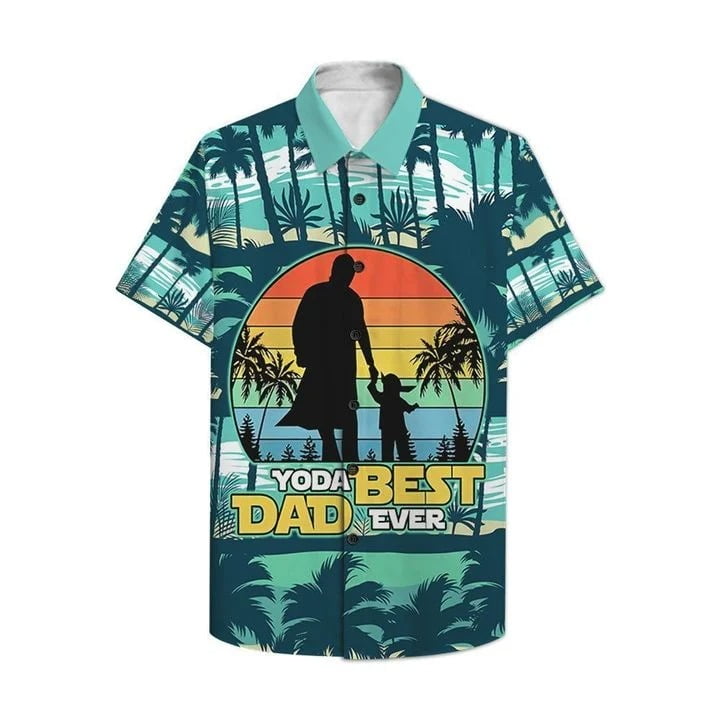 Yoda Dad Ever Hawaiian Shirt - Famjoys Yoda Dad Ever Hawaiian Shirt - Famjoys