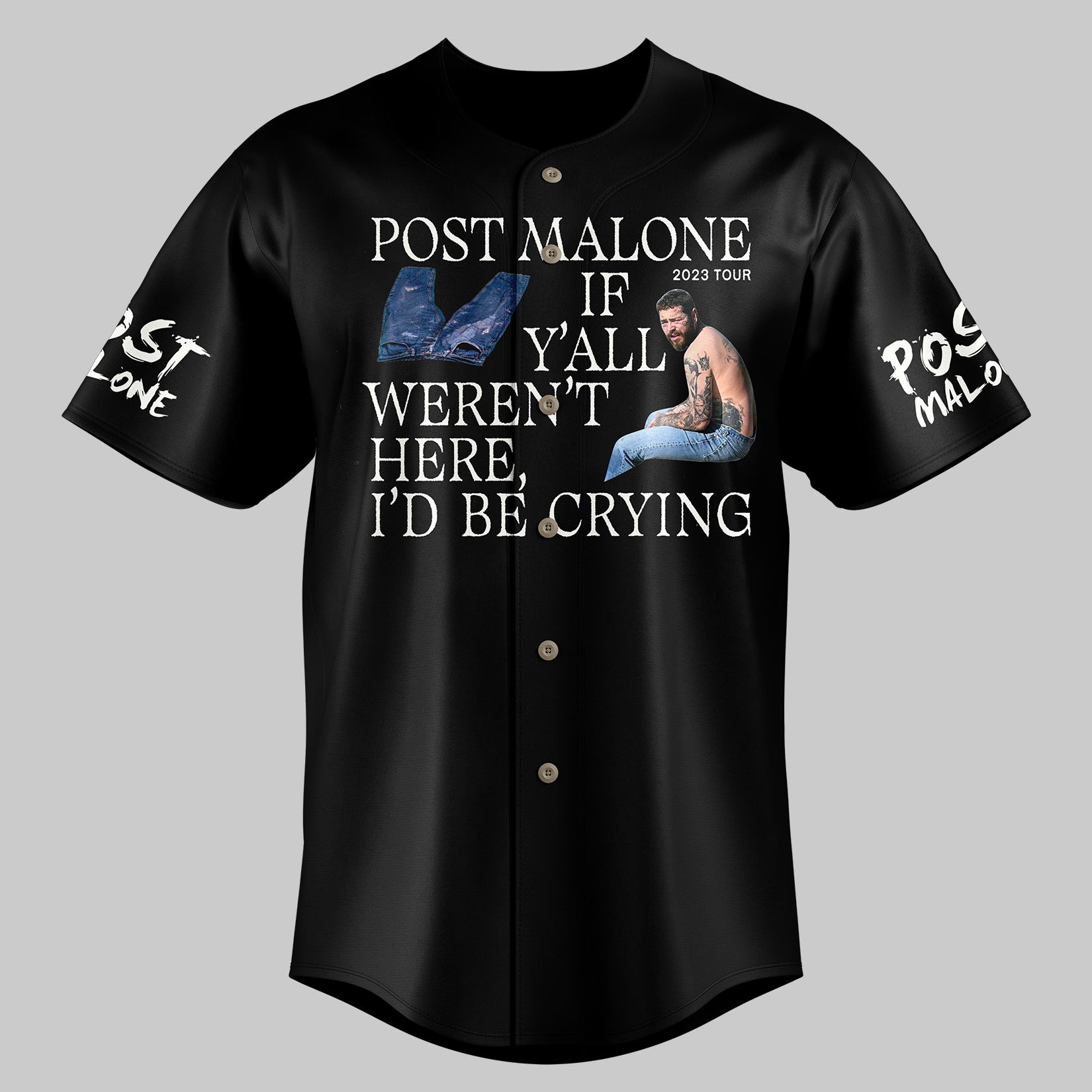 Z Post Malone Tour 2023 Baseball Jersey - Famjoys Z Post Malone Tour 2023 Baseball Jersey - Famjoys