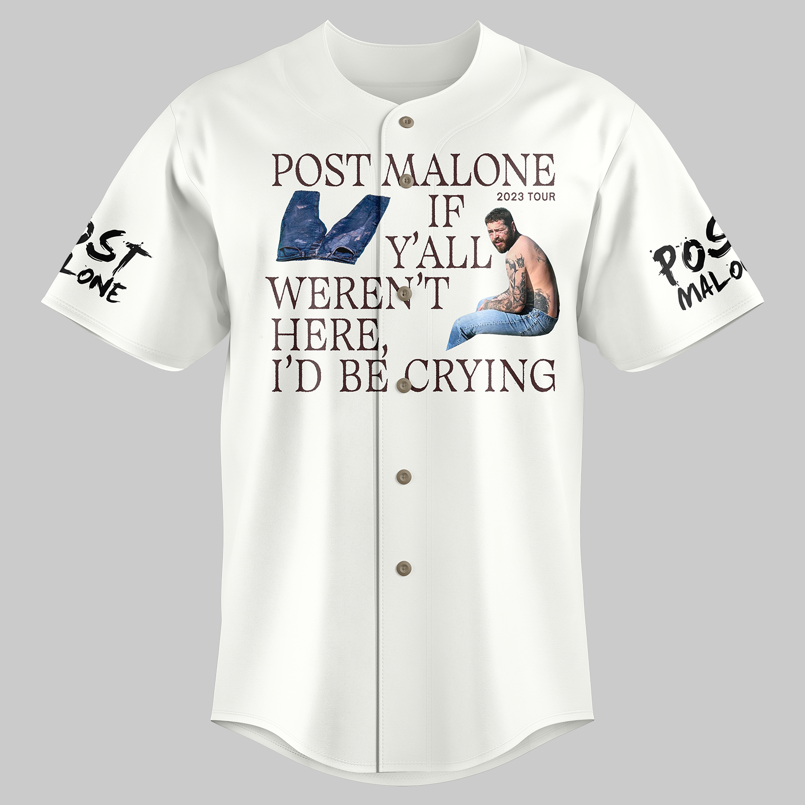 Z Post Malone Tour 2023 Baseball Jersey - Famjoys Z Post Malone Tour 2023 Baseball Jersey - Famjoys
