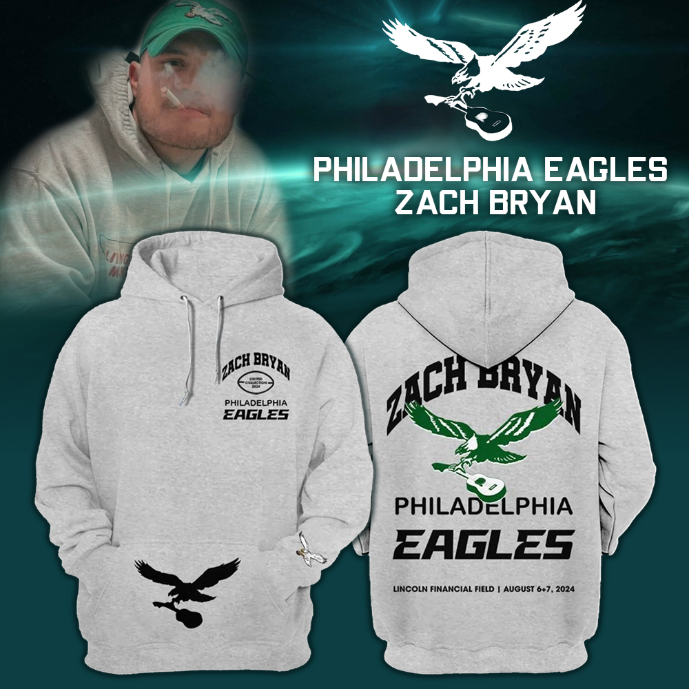 Zach bryan x Eagles Hoodie s - Famjoys Zach bryan x Eagles Hoodie s - Famjoys