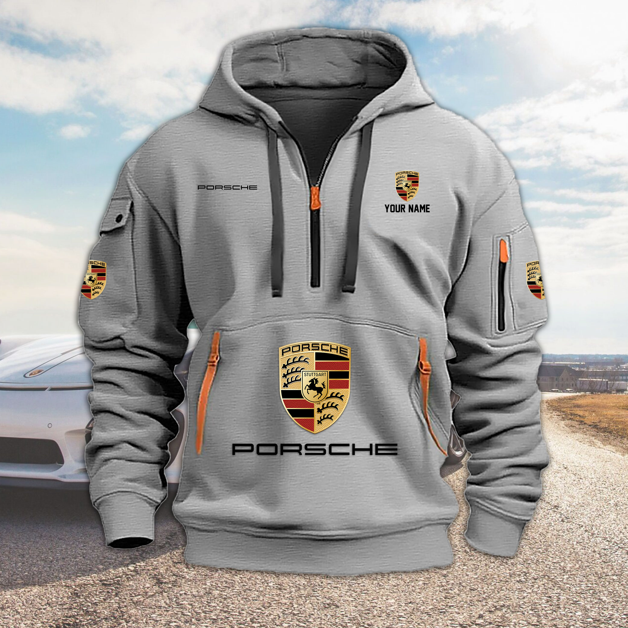 ZNVLPC2985 PORSCHE Heavy Hoodie - Famjoys ZNVLPC2985 PORSCHE Heavy Hoodie - Famjoys