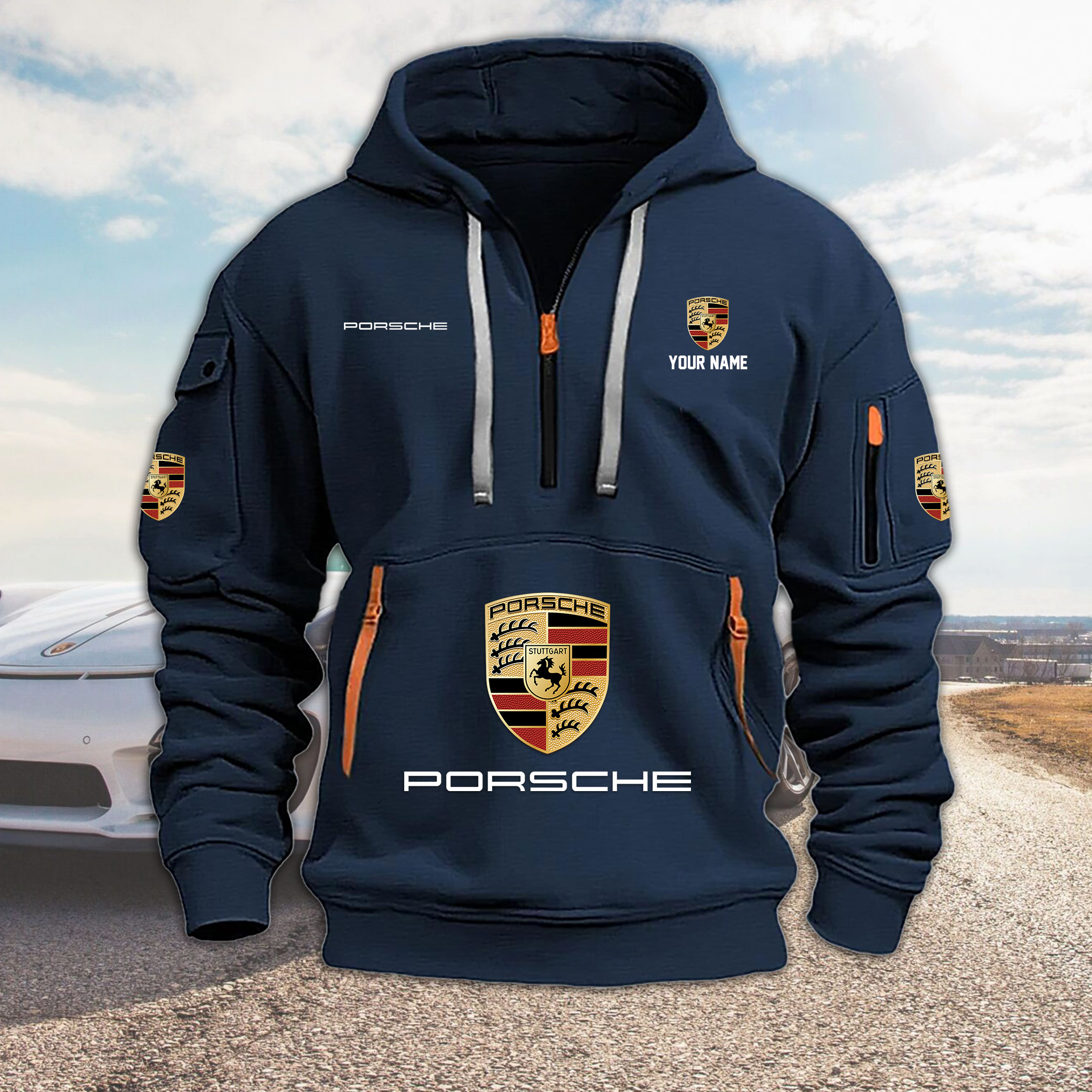 ZNVLPC2985 PORSCHE Heavy Hoodie - Famjoys ZNVLPC2985 PORSCHE Heavy Hoodie - Famjoys