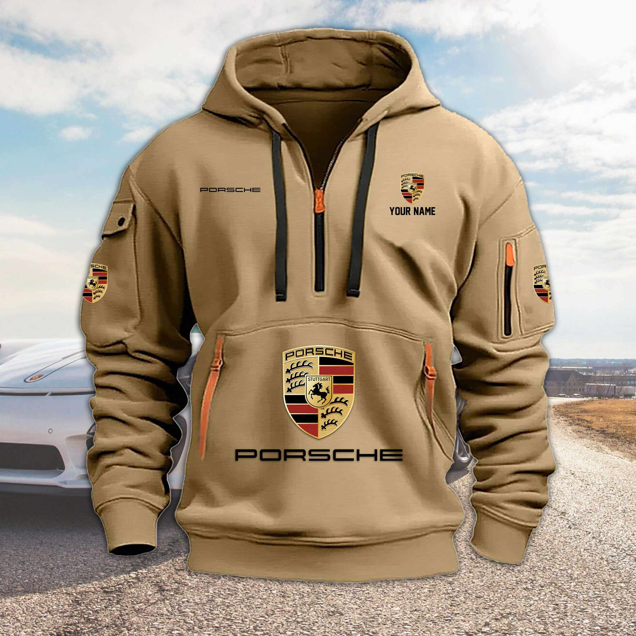 ZNVLPC2985 PORSCHE Heavy Hoodie - Famjoys ZNVLPC2985 PORSCHE Heavy Hoodie - Famjoys