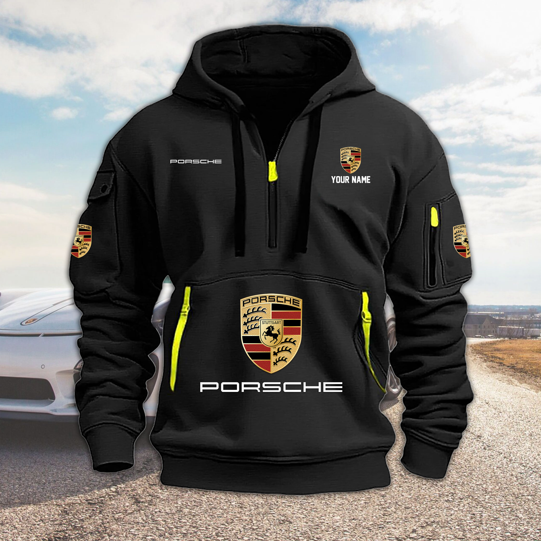 ZNVLPC2985 PORSCHE Heavy Hoodie - Famjoys ZNVLPC2985 PORSCHE Heavy Hoodie - Famjoys