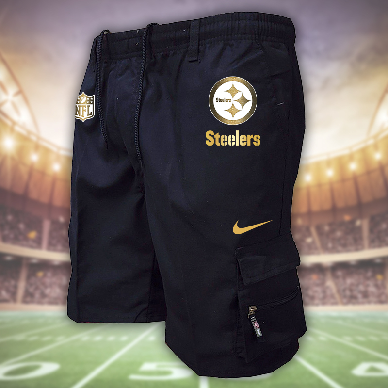 ZQILPC02503 STEELERS Football Man Shorts - Famjoys ZQILPC02503 STEELERS Football Man Shorts - Famjoys