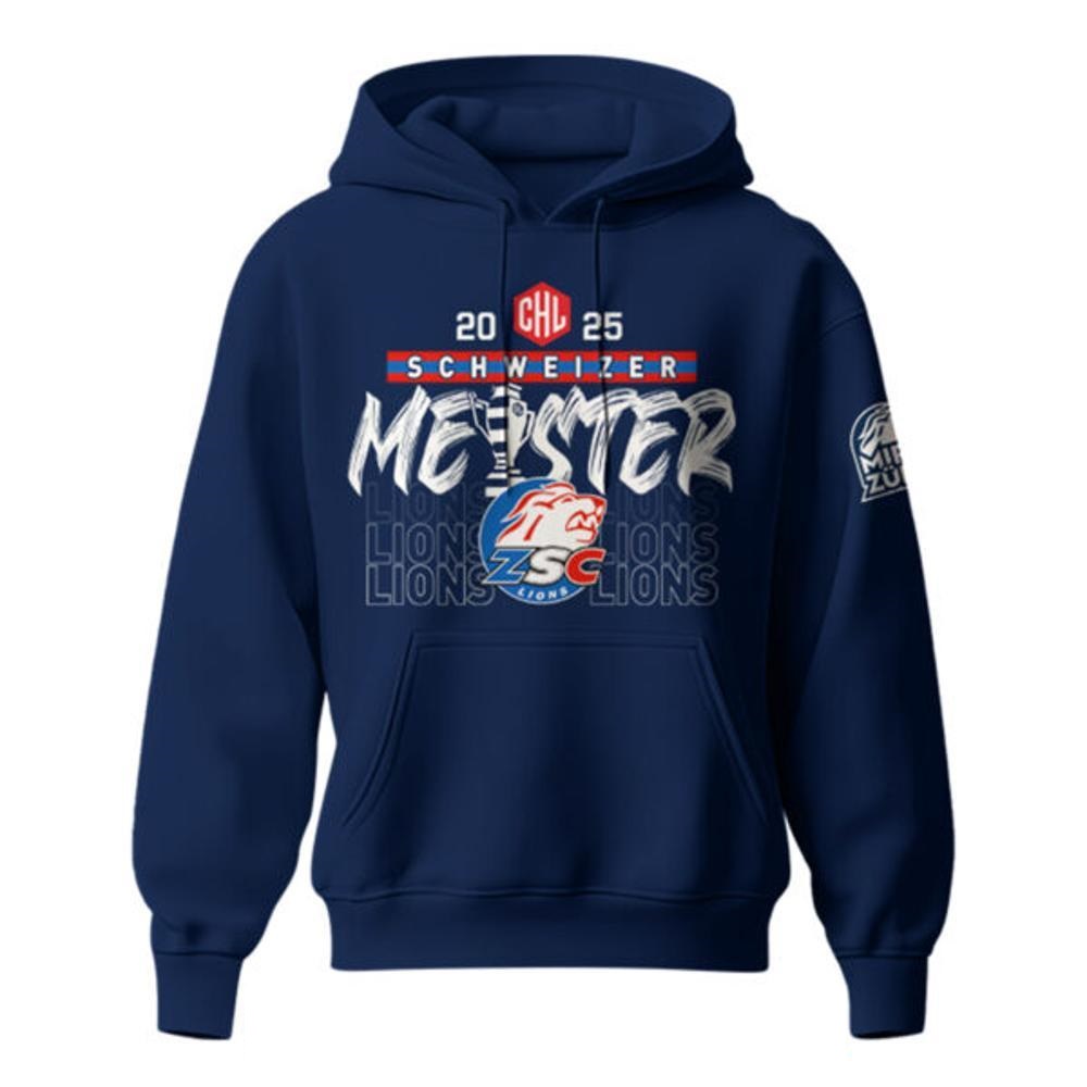 ZSC Lions CHL 2025 Champions Second Hoodie - Famjoys ZSC Lions CHL 2025 Champions Second Hoodie - Famjoys
