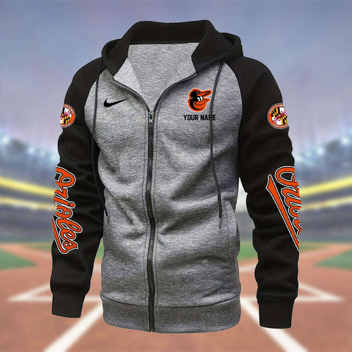 ZZMLPC2991 baltimore orioles Zipper Hoodie - Famjoys ZZMLPC2991 baltimore orioles Zipper Hoodie - Famjoys
