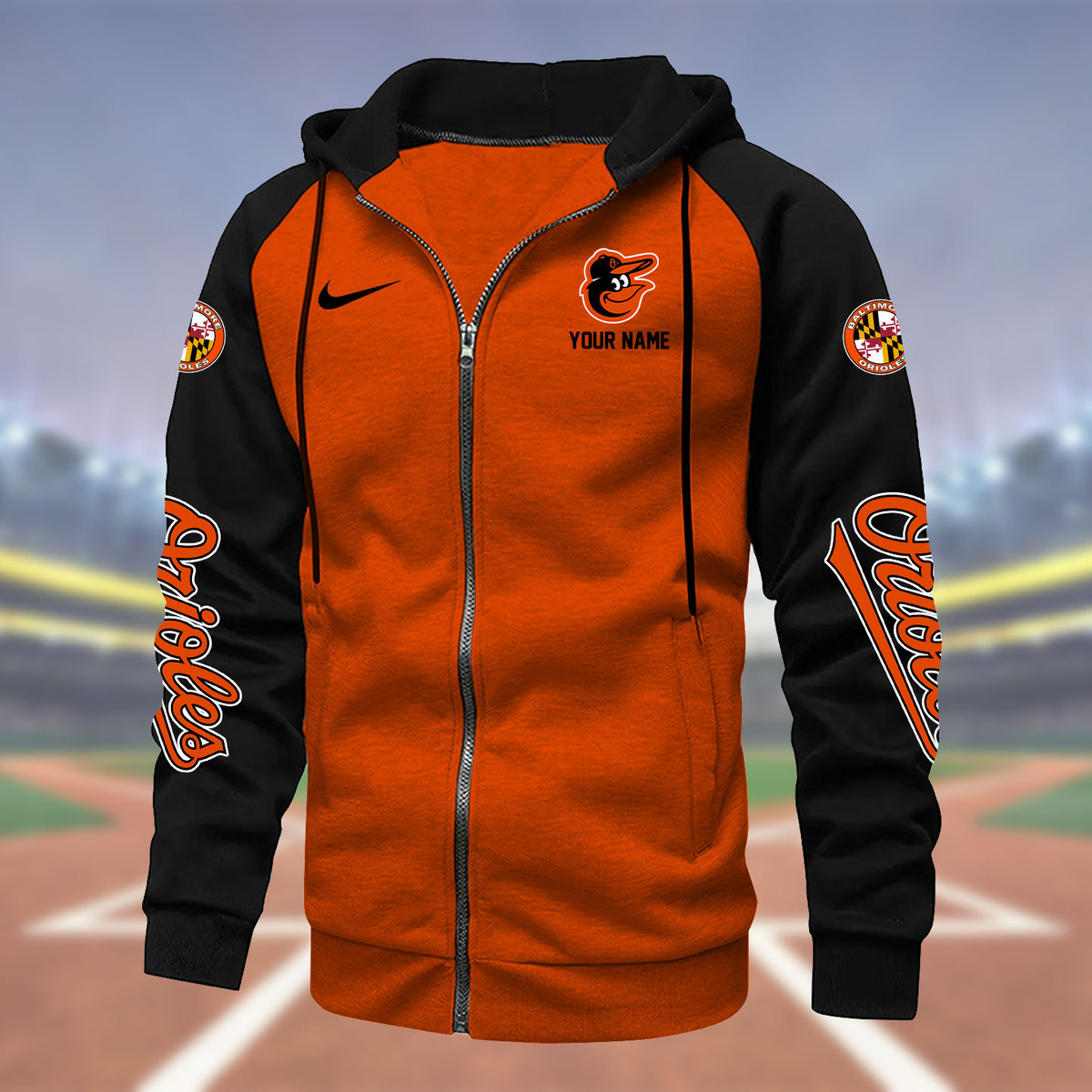 ZZMLPC2991 baltimore orioles Zipper Hoodie - Famjoys ZZMLPC2991 baltimore orioles Zipper Hoodie - Famjoys
