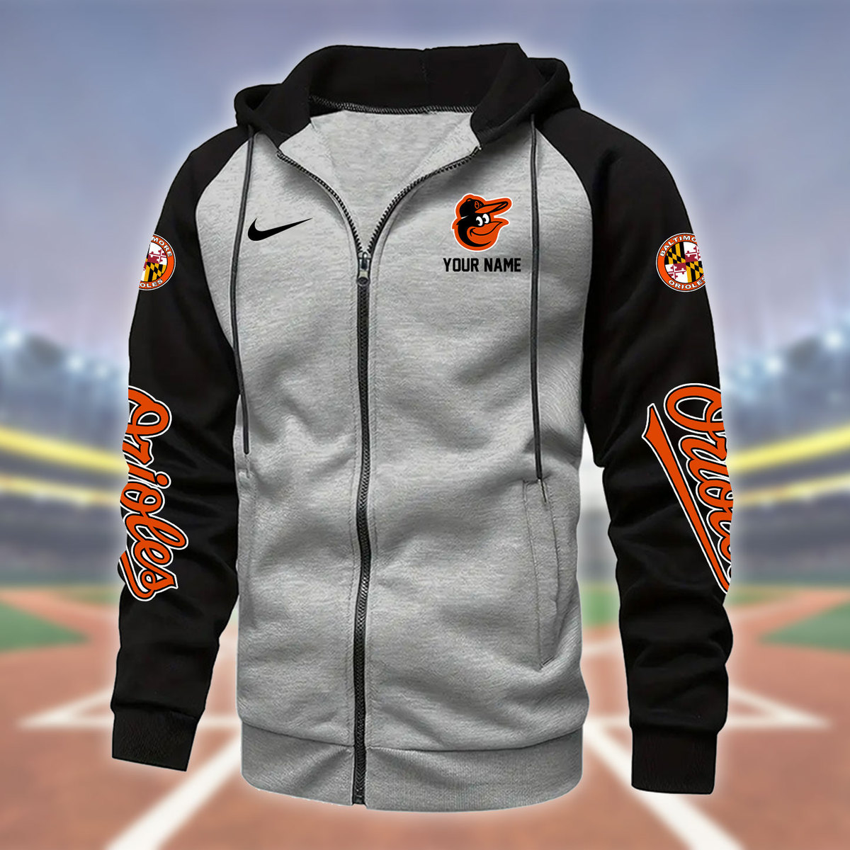 ZZMLPC2991 baltimore orioles Zipper Hoodie - Famjoys ZZMLPC2991 baltimore orioles Zipper Hoodie - Famjoys